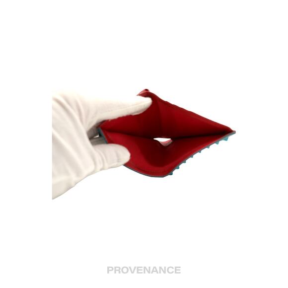 🔴 Christian Louboutin Spike Card Wallet - Turquoise - Picture 7 of 7